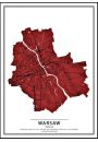 Crimson Cities - Warsaw - plakat 21x29,7 cm