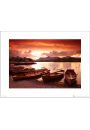 Tom Mackie Sunset Boats - plakat premium 40x30 cm