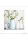 Blue Teapot Flowers - plakat premium
