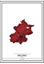 Crimson Cities - Beijing - plakat 50x70 cm