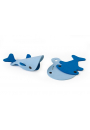 Quut Zestaw puzzli piankowych 3D Wieloryby