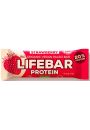Lifefood Baton proteinowy z truskawkami raw bez dodatku cukrw bezglutenowy 47 g Bio