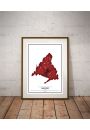 Crimson Cities - Madrid - plakat 40x50 cm