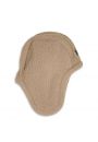 Czapeczka z polaru zimowa beowa Teddy Fleece Beige 3-6m