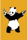Banksy Uzbrojona Panda - plakat