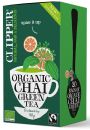 Clipper Herbata zielona chai z cynamonem i kardamonem fair trade 20 x 2 g Bio