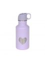 Lassig Bidon ze stali nierdzewnej z ustnikiem i uchwytem Little Gang Heart lilac 500 ml