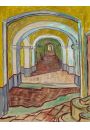Corridor in the Asylum, Vincent van Gogh - plakat 50x70 cm