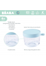 Beaba Pojemnik soiczek szklany z hermetycznym zamkniciem light blue 150 ml