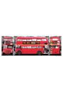 Londyn - Czerwony Autobus - Tryptyk - plakat 91,5x30,5 cm