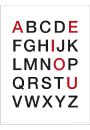 Alphabet Vowels - plakat premium 40x50 cm