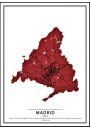 Crimson Cities - Madrid - plakat 30x40 cm