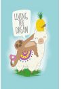 Llama i Leniwiec Living The Dream - plakat 61x91,5 cm