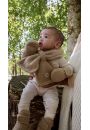 Szaliczek z polaru dwuwarstwowy beowy Teddy Fleece Beige 0-12m