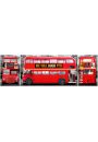 Londyn - Czerwony Autobus - Tryptyk - plakat 158x53 cm