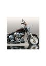 Czarny Motocykl - plakat premium 40x40 cm