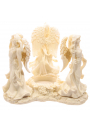 Figurka trzech piknych aniow, podstawka pod wiec i kominek do aromaterapii