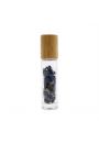 Gemstone Essential Oil Roller Bottle, sodalit, z drewn nakrtk