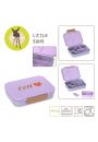 Lassig Lunchbox Bento z przegrdkami Little Gang Heart lilac