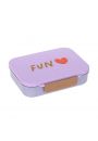 Lassig Lunchbox Bento z przegrdkami Little Gang Heart lilac