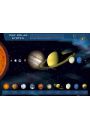 Ukad Soneczny Soce Planety Kosmos - plakat 91,5x61 cm