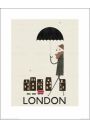 London, Londyn - plakat premium 40x50 cm