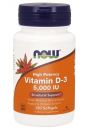 Now Foods Witamina D-3 5000 IU - suplement diety 120 kaps.