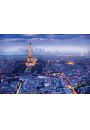 Pary - Panorama Wiea Eiffel - plakat 91,5x61 cm