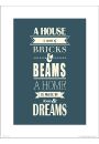 House Made of Bricks - plakat premium 30x40 cm
