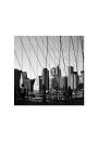 Nowy Jork. New York Bridge - plakat premium 40x40 cm