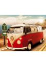 Californian Volkswagen Camper Route One - plakat 50x40 cm
