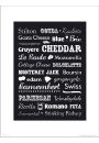 Cheese Types - plakat premium 40x50 cm