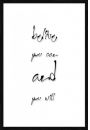 Believe you can and you will - plakat 61x91,5 cm