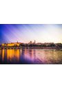 Warszawa Panorama Stare Miasto - plakat premium 29,7x21 cm