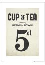 Cup of Tea Victoria Sponge - plakat premium 30x40 cm