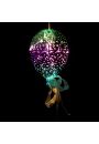 redni wiszcy balon z lampkami LED, w kolorze fioletowym, niebieskim i zielonym