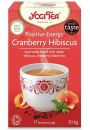 Yogi Tea Herbata Pozytywna Energia Żurawina - Hibiskus (Positive Energy Cranberry Hibiscus) 17 x 1,8 g Bio
