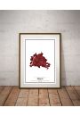 Crimson Cities - Berlin - plakat 40x50 cm