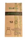 Biomika Patki kosmetyczne wielorazowe bambusowe 12 szt + woreczek do prania 150 g