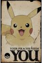 Pokemon Pikachu needs You - plakat 61x91,5 cm