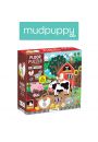 Mudpuppy Puzzle podogowe Farma z unikalnymi ksztatami 25 el.