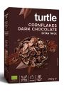 Turtle Patki niadaniowe kukurydziane w polewie z ciemnej czekolady bezglutenowe 250 g Bio