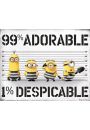 Gru, Dru i Minionki 99% Adorable 1% Despicable - plakat filmowy 50x40 cm