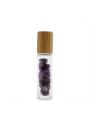 Gemstone Essential Oil Roller Bottle, ametyst, drewniana pokrywka