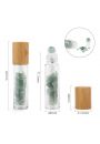 Gemstone Essential Oil Roller Bottle, Aventuryn, z drewnian nakrtk