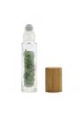 Gemstone Essential Oil Roller Bottle, Aventuryn, z drewnian nakrtk