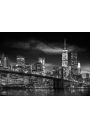 Nowy Jork Wiea Wolnoci Noc - plakat 140x100 cm