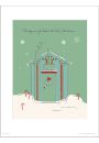 Christmas Hut Green - plakat premium 30x40 cm
