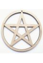 Pentagram aurowy 10 cm, drewno