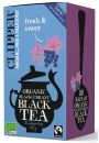 Clipper Herbata czarna z czarn porzeczk Fair trade 20 x 2 g Bio